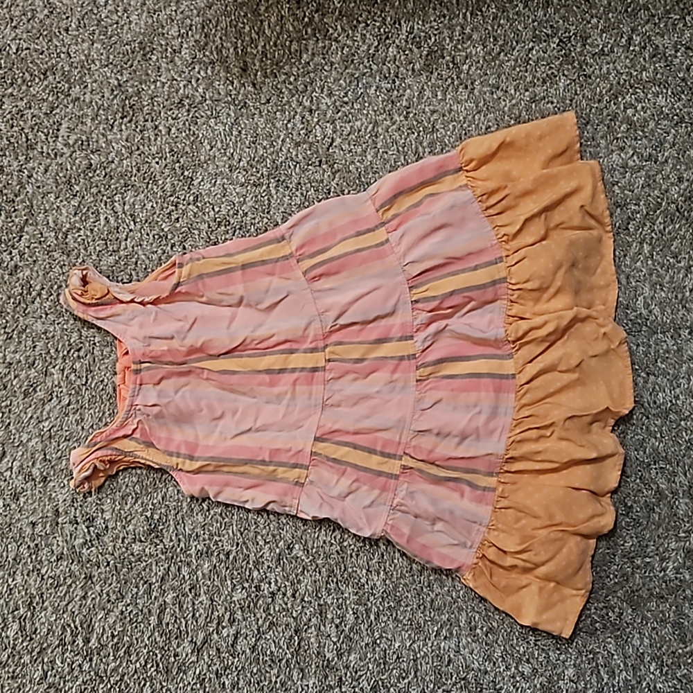 EUC Matilda Jane Striped Peach Dress